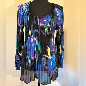 Mellisa Paige Long Sleeve Ruffled Blouse